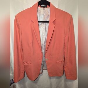 EXPRESS Women's Coral Blazer EUC
